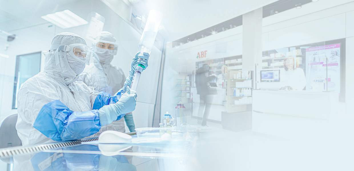 Die ABF-Apotheke zeigt pharmazeutische Herstellung im Reinraumlabor